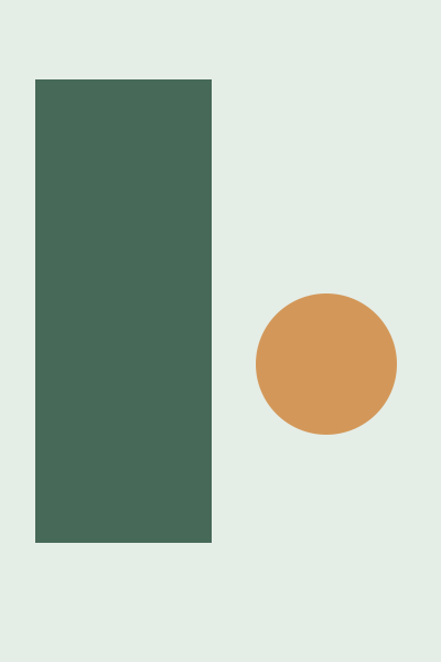 Resized portrait illustration with the same shapes